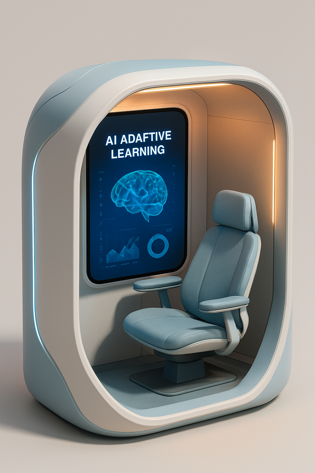 “学立方”AI自适应学习舱概念图